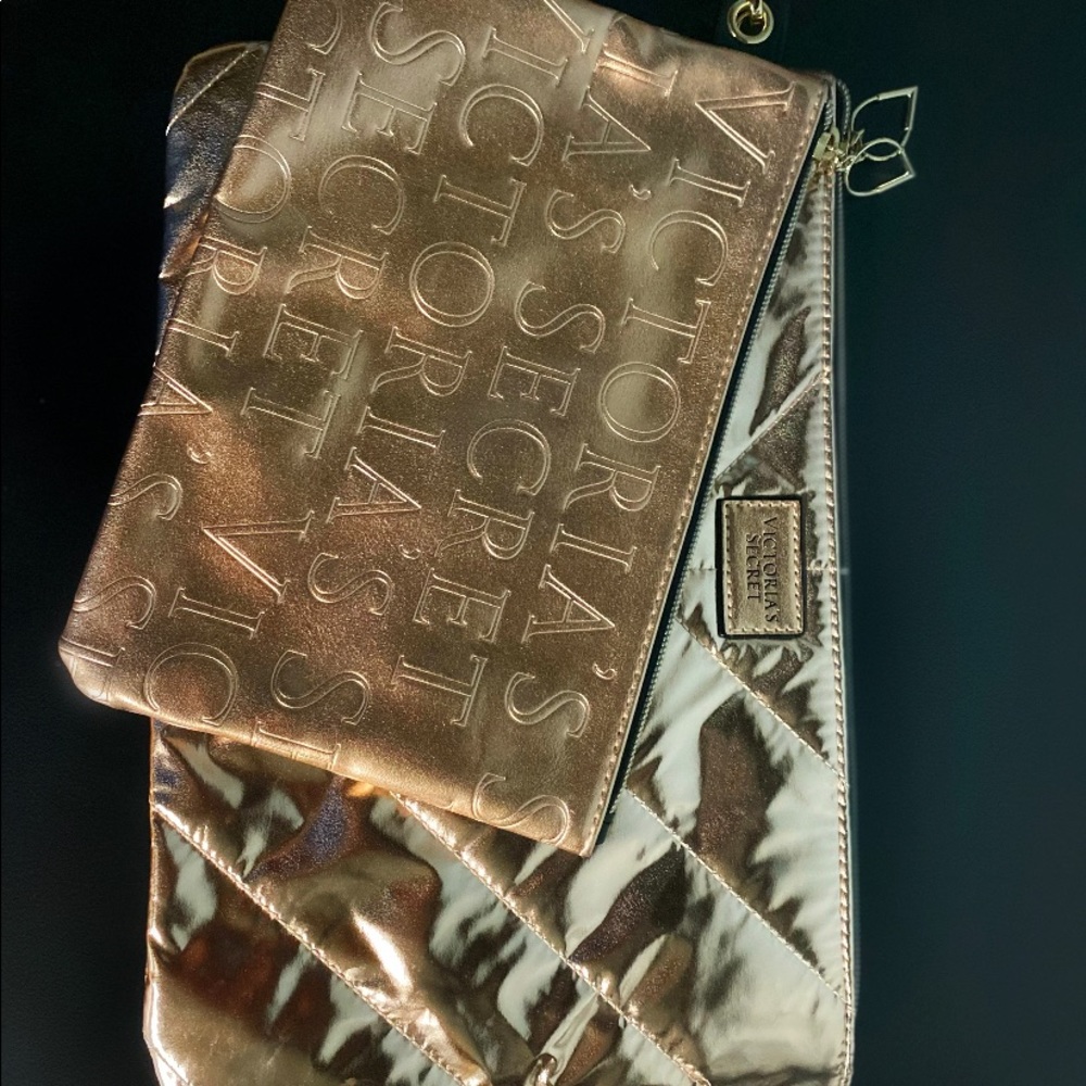 Victoria’s Secret Women’s VS Rose Gold Clutch Duo
